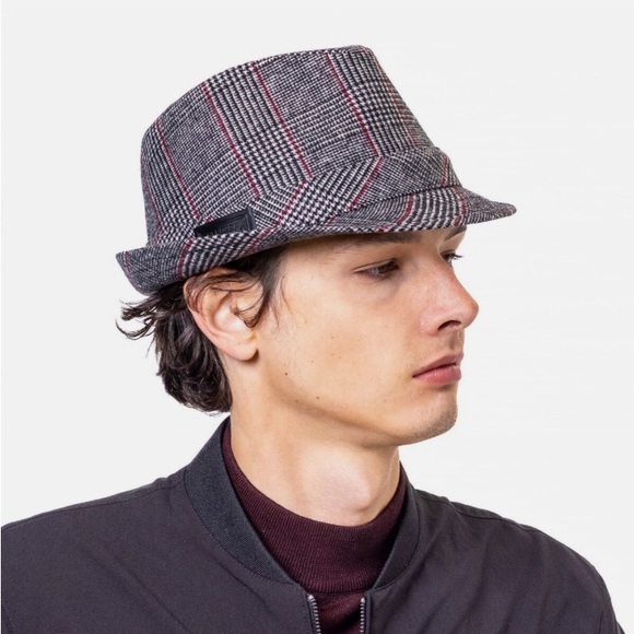 Vintage Crown Co. Grey Mens Wool Blend Trilby Hat - Picture 14 of 16